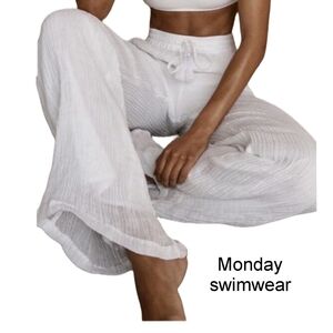 Monday Swimwear White Pants
